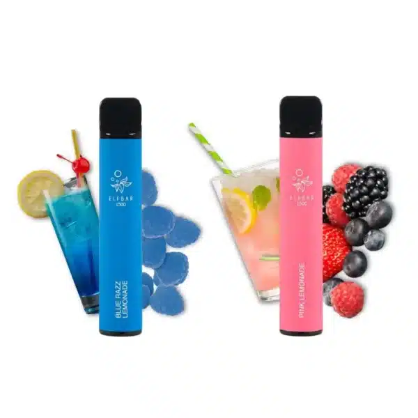 An elfbar 1500 puff berry and fruit e-cigarette, perfect for cbd enthusiasts in france.