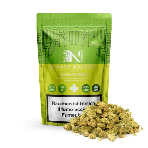 Flores de interior cbd nano nuggs - afghan kush - cbd oil.