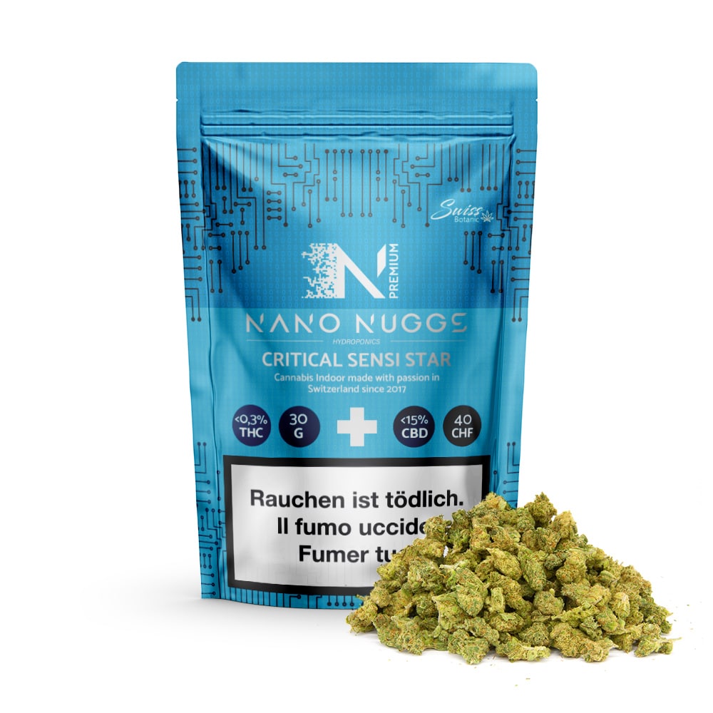 Fleurs de CBD indoor Nano Nuggs - Critical Sensi Star - huile CBD achat.