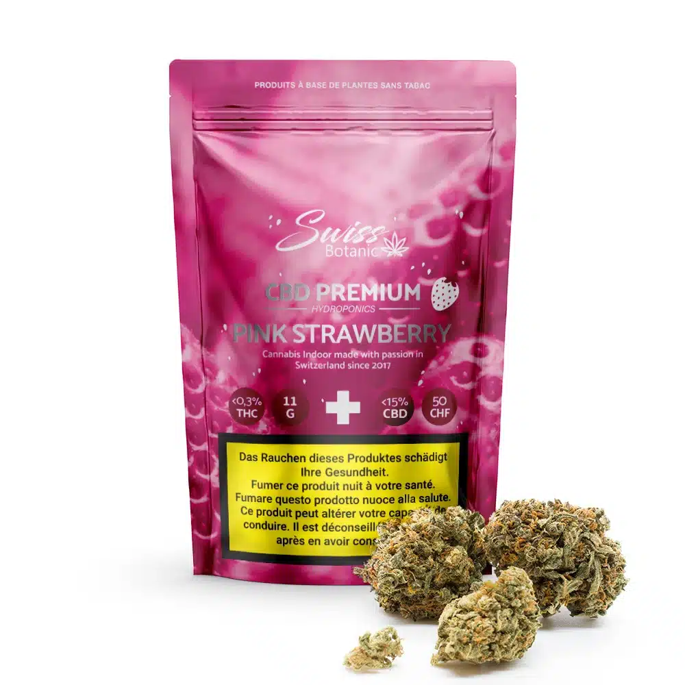 CBD flowers indoor Pink Strawberry - Swiss Botanic