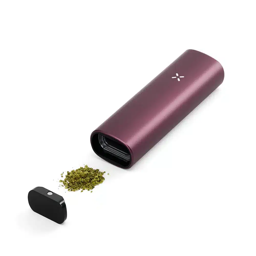 A small container with a small amount of PAX 3 Spray filled with cbd oil.