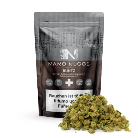 Fleurs de cbd outdoor nano nuggs - huile runtz <0,3% thc.
