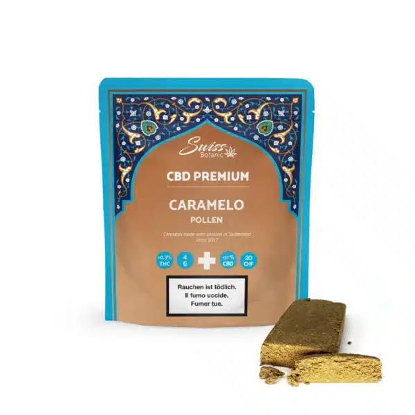 Caramelo pollen cbd premium <0,3% de poudre de thc.